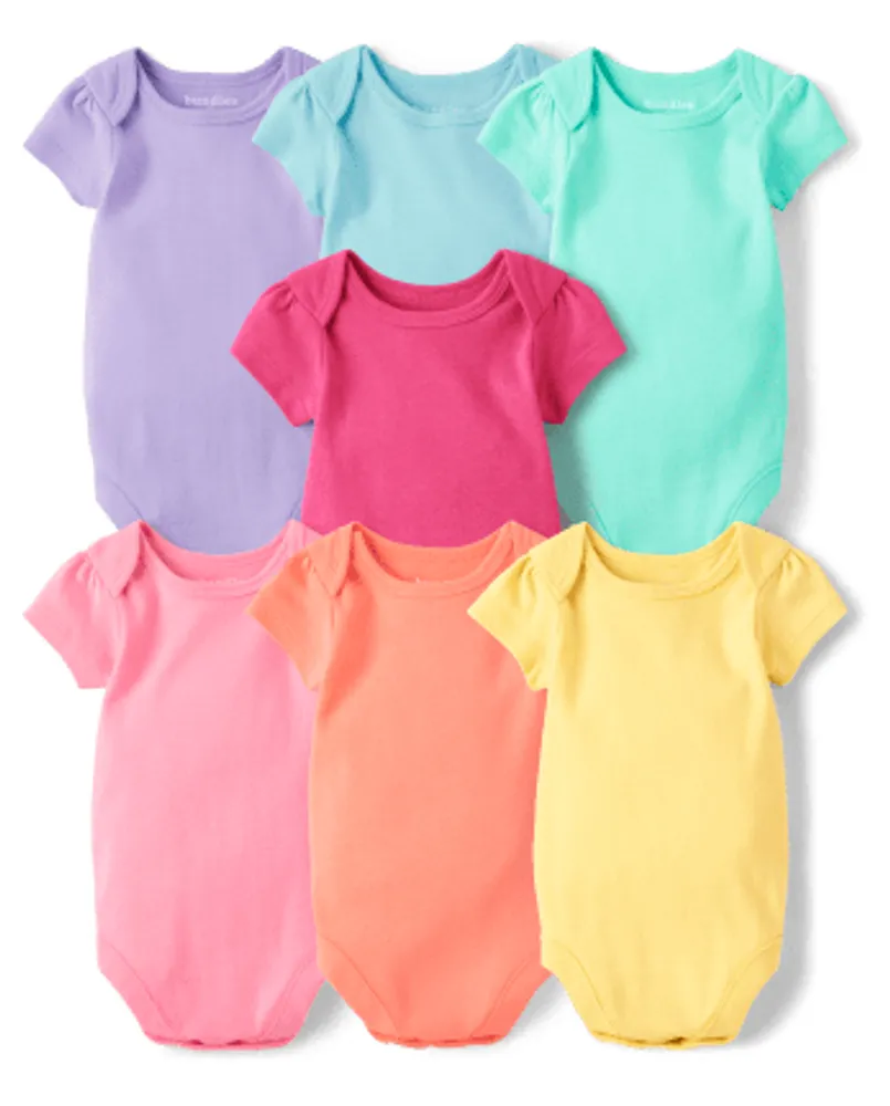 Baby Girls Bodysuit 7-Pack