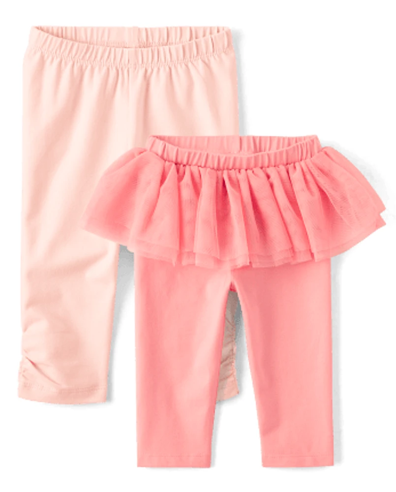 Ensemble de 2 leggings tutu pour bébés filles