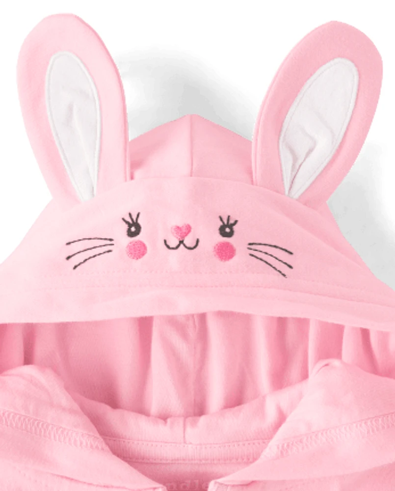 Baby Girls Bunny 3-Piece Playwear Set