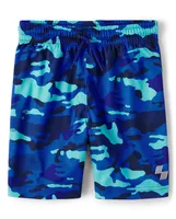 Boys Camo Mesh Performance Basketball Shorts