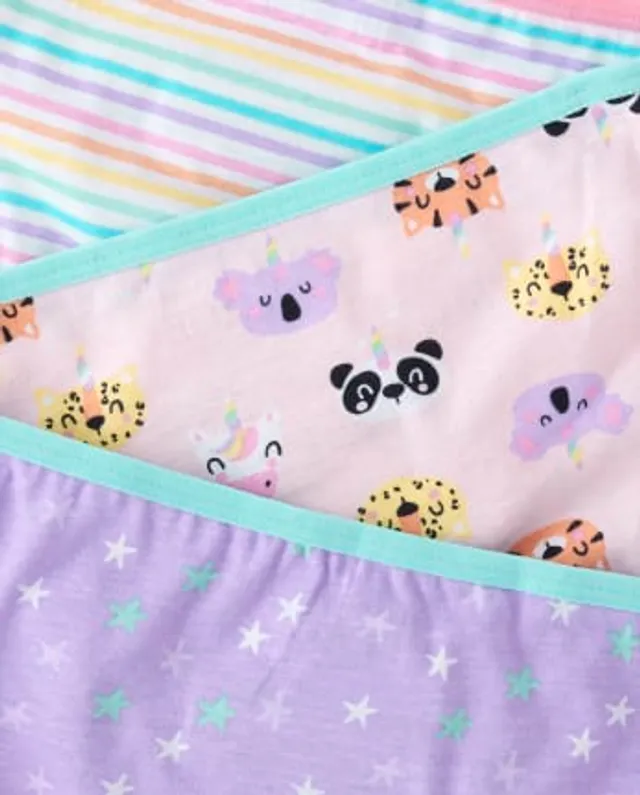 5 Pcs/Lot Cotton Girl Underwear Pretty Cartoon Panties For Girls 1-14Y  Breathable Kids Boxers Briefs Elastic Children Underpants Color: Box Pack  05, Kid Size: M (6-7 Years)