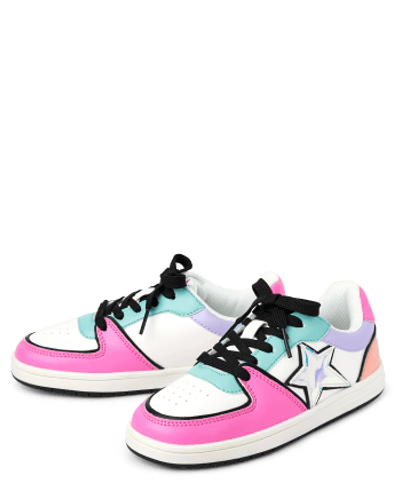 Girls Colorblock Low Top Sneakers