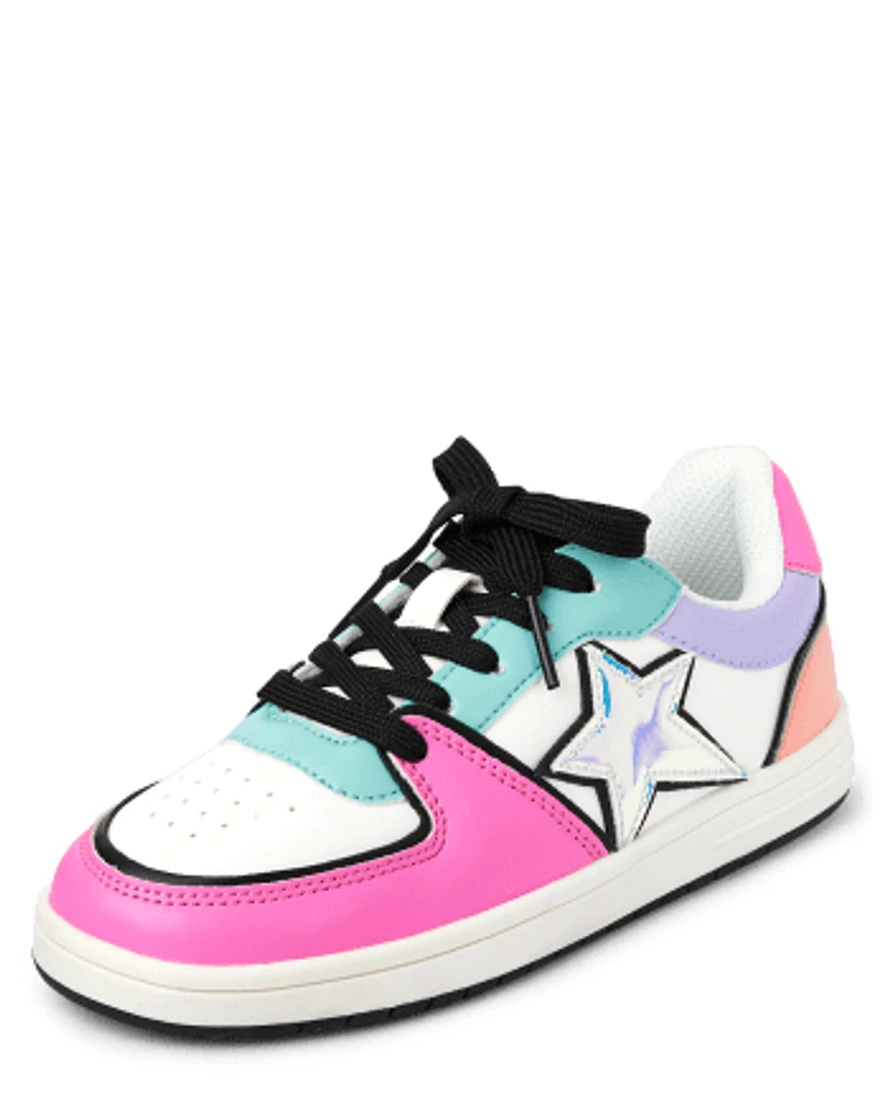 Girls Colorblock Low Top Sneakers