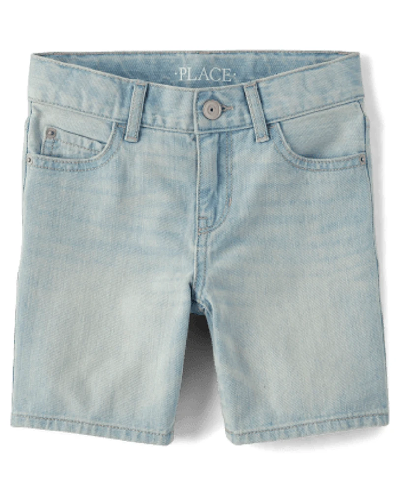 Boys Non-Stretch Denim Shorts