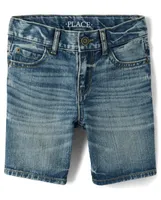 Boys Non-Stretch Denim Shorts