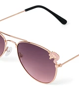 Girls Unicorn Icon Aviator Sunglasses