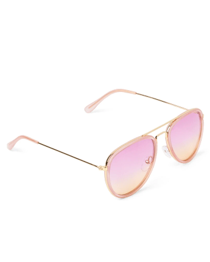 Girls Aviator Sunglasses