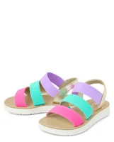 Toddler Girls Colorblock Sandals