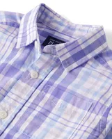Baby And Toddler Boys Dad Me Plaid Poplin Button Up Shirt