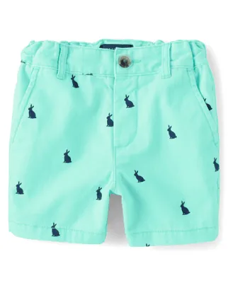 Baby And Toddler Boys Print Chino Shorts