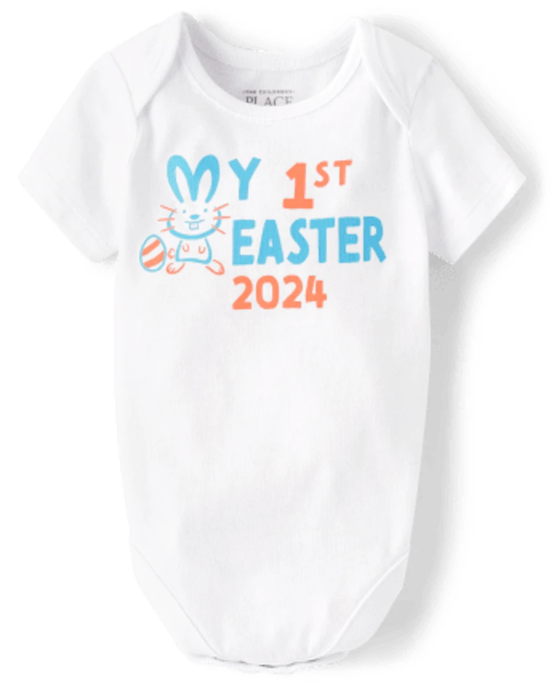 The Children's Place Unisex Baby First Easter Graphic Bodysuit