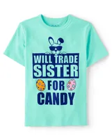 Kids Easter Sister Graphic Tee