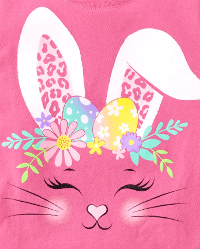 Baby And Toddler Girls Easter Bunny Graphic Tee