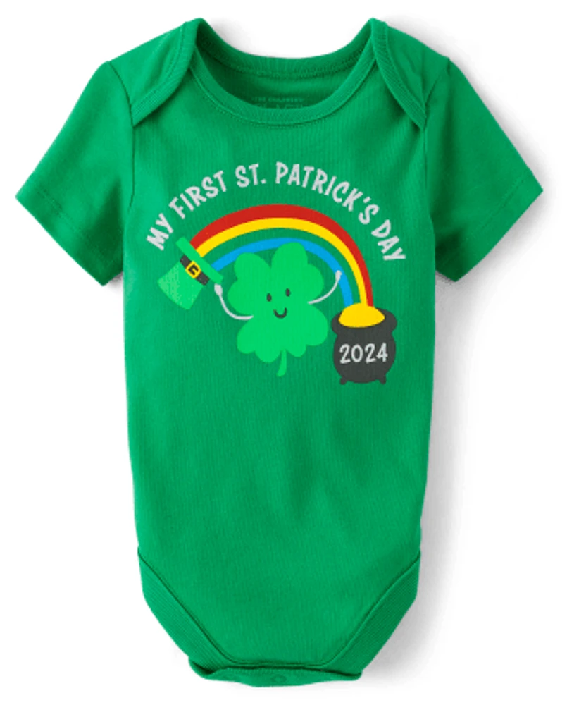 Baby First St. Patrick's Day Graphic Bodysuit