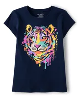 Girls Tiger Graphic Tee