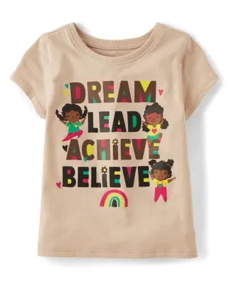 Baby And Toddler Girls Dream Graphic Tee