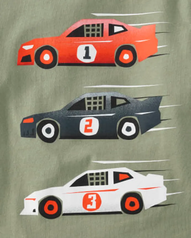 Baby And Toddler Boys Racecar Graphic Tee 3-Pack