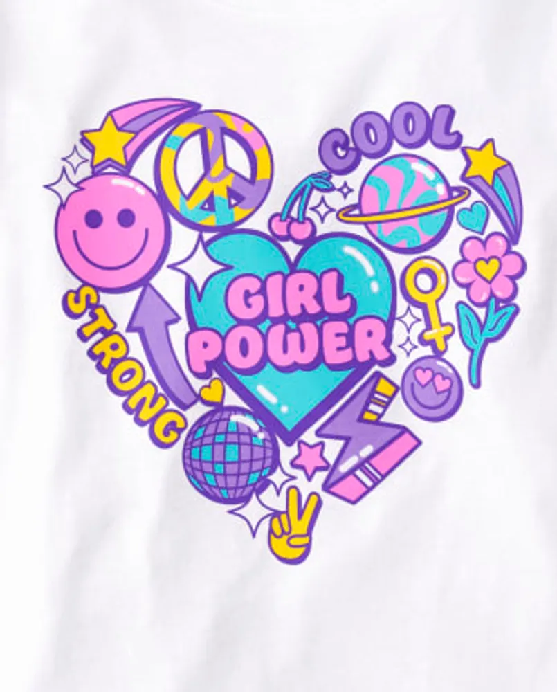 Girls Girl Power Graphic Tee 4-Pack