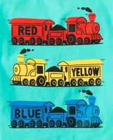 Baby And Toddler Boys Trains Graphic Tee