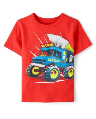Baby And Toddler Boys Ice Cream Truck Graphic Tee