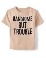 Baby And Toddler Boys Trouble Graphic Tee