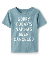 Baby And Toddler Boys Nap Cancelled Graphic Tee