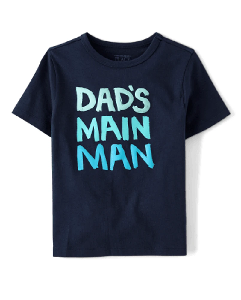 Baby And Toddler Boys Dad's Main Man Graphic Tee