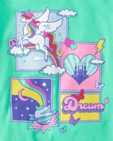 Girls Unicorn Dream Graphic Tee