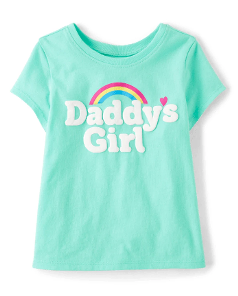 T-shirt graphique « Daddy's Girl » pour bébés et petites filles