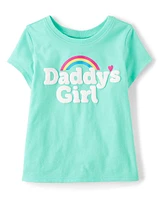 T-shirt graphique « Daddy's Girl » pour bébés et petites filles