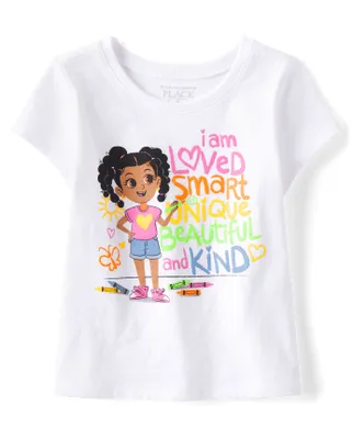 Baby And Toddler Girls I Am Graphic Tee