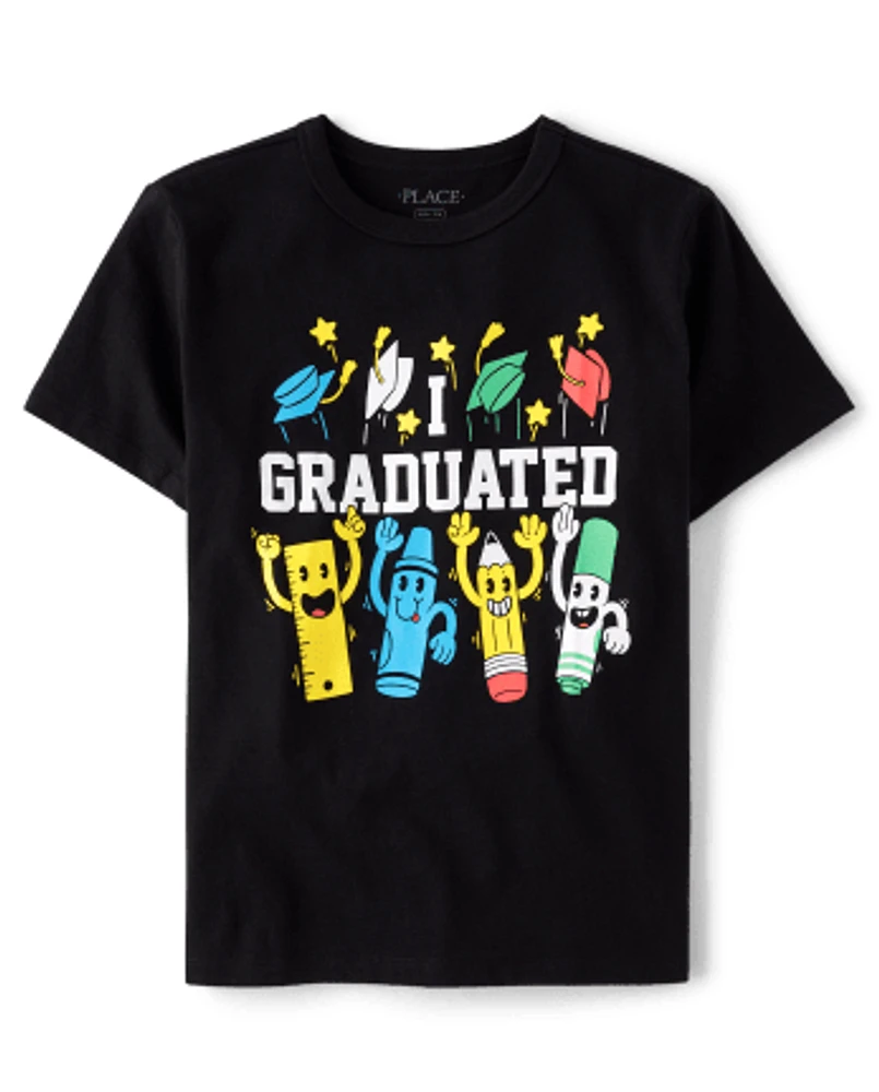 Unisex Kids I Graduated Graphic Tee