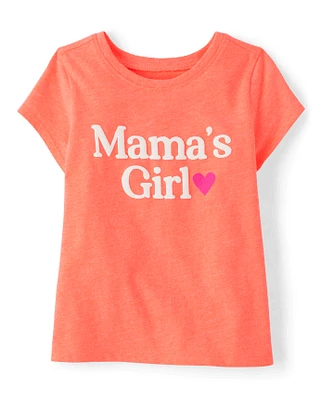 T-shirt graphique « Mama's Girl » pour bébés et petites filles