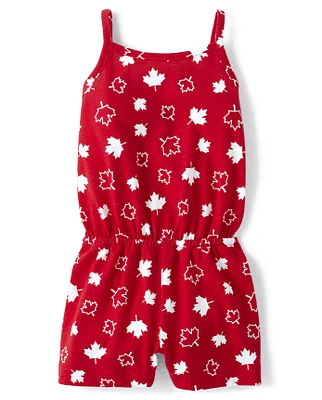 Baby And Toddler Girls Print Romper