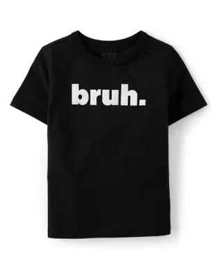 Baby And Toddler Boys Bruh Graphic Tee