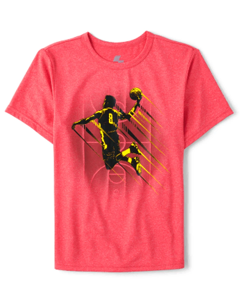 Boys Graphic Performance Top