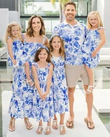 Mens Matching Family Tropical Polo