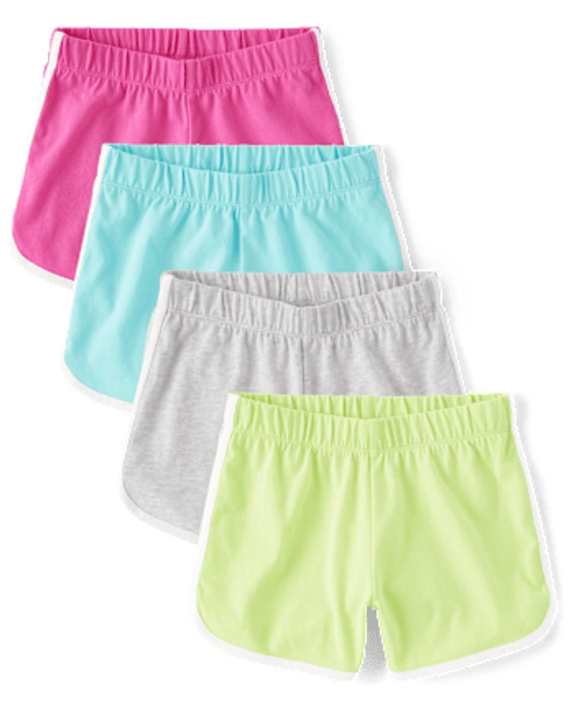 Girls Dolphin Shorts 4-Pack