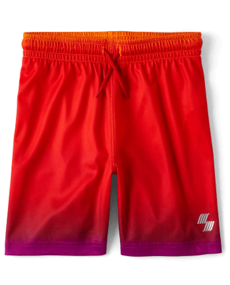 Boys Print Mesh Performance Basketball Shorts