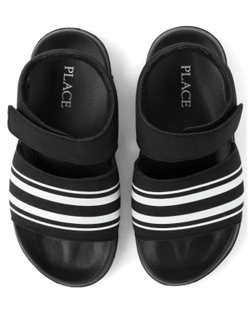 Boys Striped Sandals