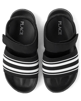 Boys Striped Sandals