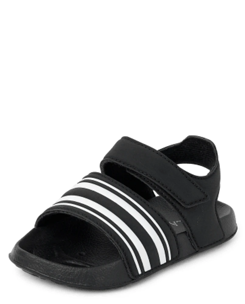 Toddler Boys Striped Sandals