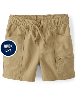 Baby And Toddler Boys Quick Dry Pool To Play Cargo Shorts