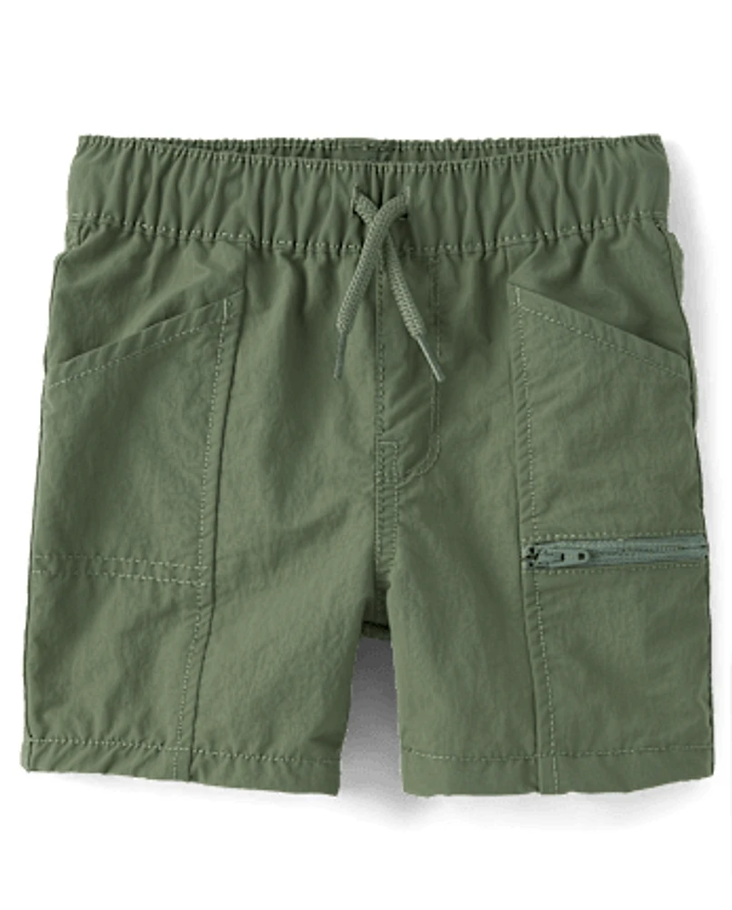 Baby And Toddler Boys Quick Dry Pool To Play Cargo Shorts