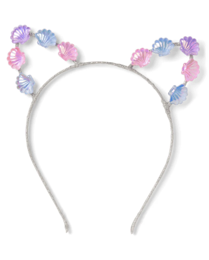 Girls Seashell Cat Ears Headband