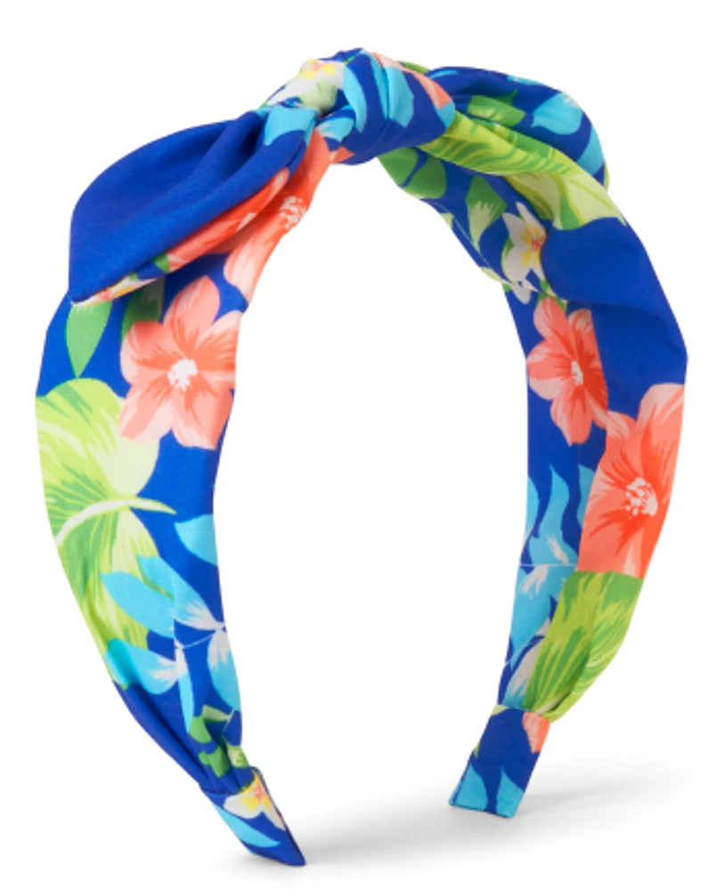 Girls Tropical Bow Headband