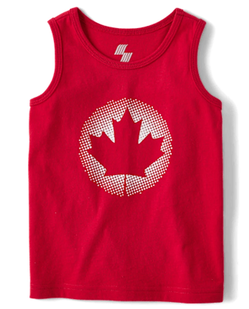 Toddler Boys Maple Leaf Tank Top