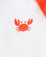 Baby And Toddler Boys Crab Rashguard Swimsuit