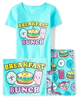 Girls Breakfast Bunch Snug Fit Cotton Pajamas