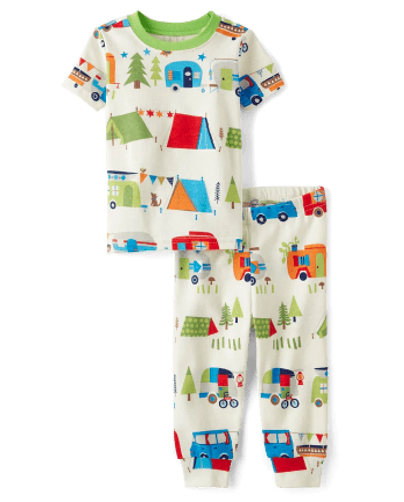Baby And Toddler Boys Camper Snug Fit Cotton Pajamas